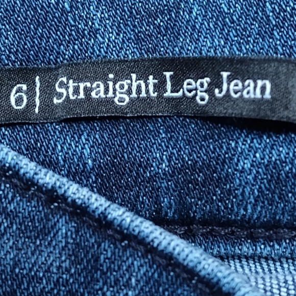 Talbots Women's Dark Wash Straight Leg Denim Jeans | Cotton Blend | Size 6 - Picture 4 of 5